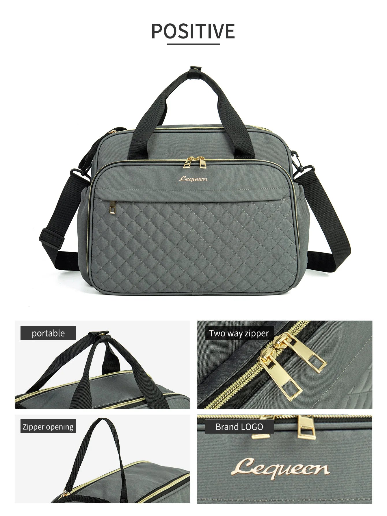 LEQUEEN Baby Diaper Bag Large Capacity Bag for Moms Baby Stroller Organizer Travel Mother  Maternity Bags for Baby Women Handbag