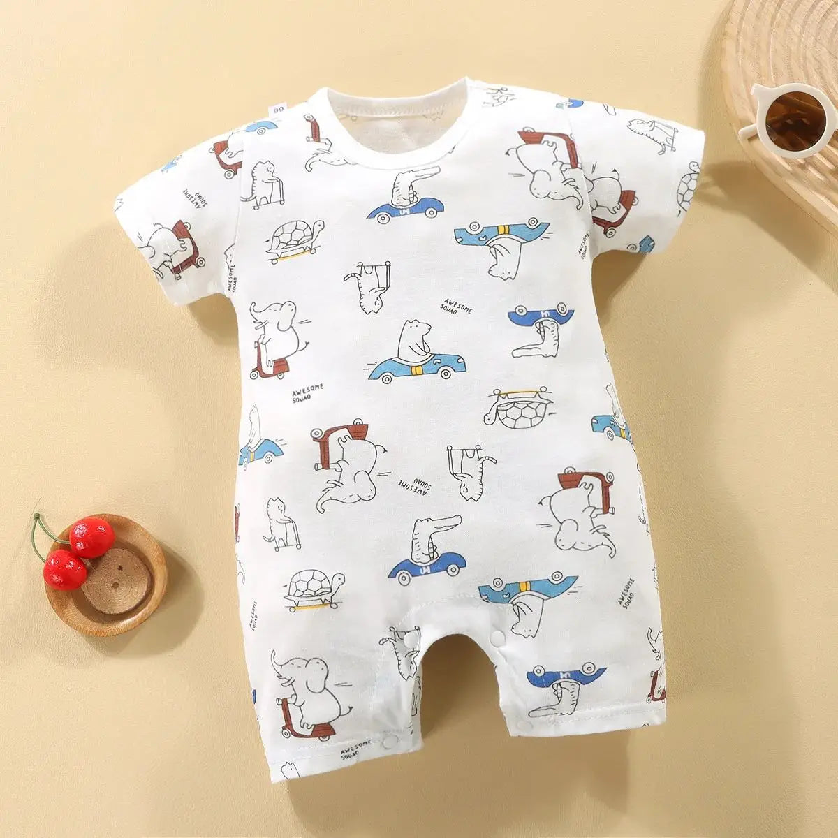Summer Baby Jumpsuit Short Sleeved Newborn Boys Girls Romper Baby Jumpsuit Kid Clothes Children's Clothing