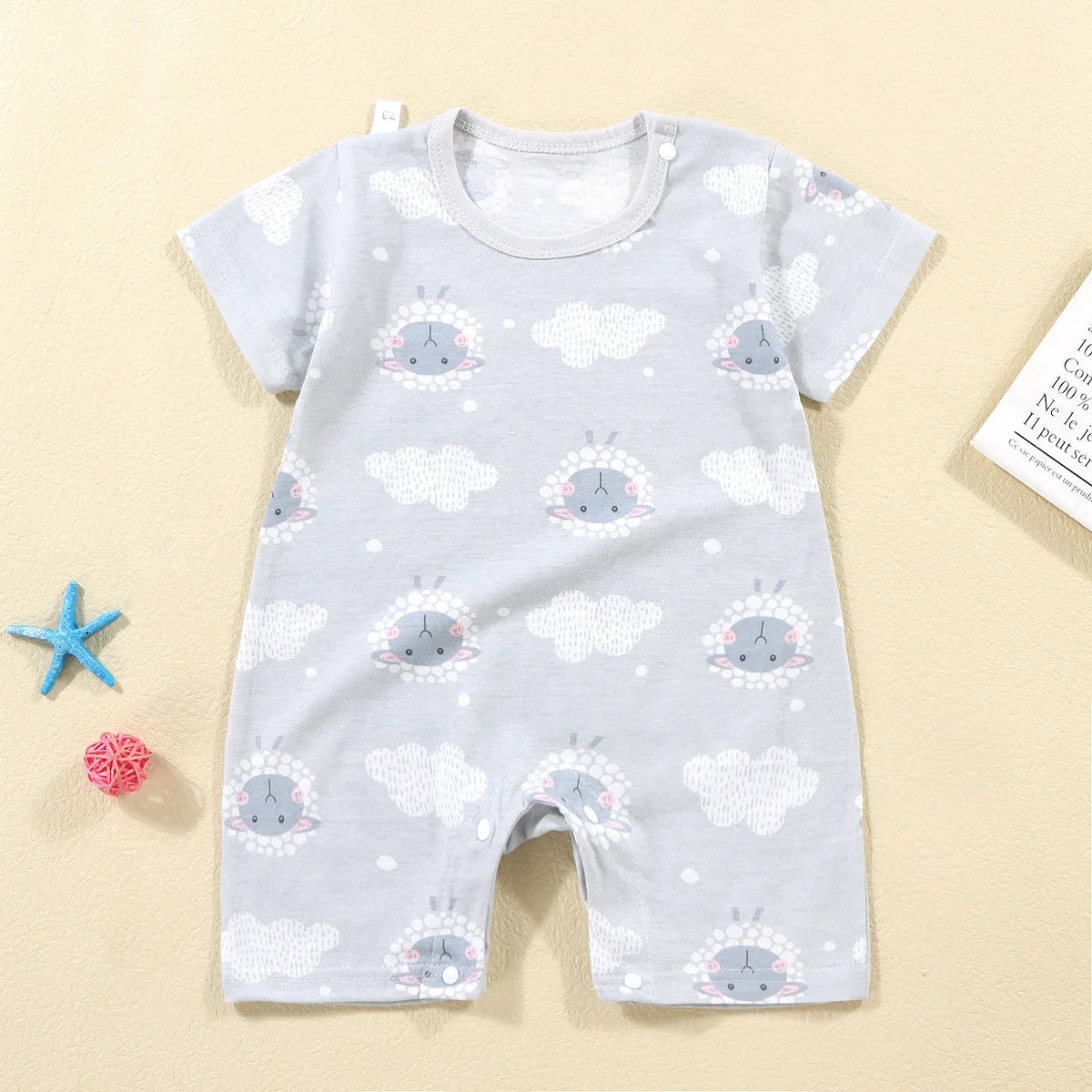 Summer Baby Jumpsuit Short Sleeved Newborn Boys Girls Romper Baby Jumpsuit Kid Clothes Children's Clothing