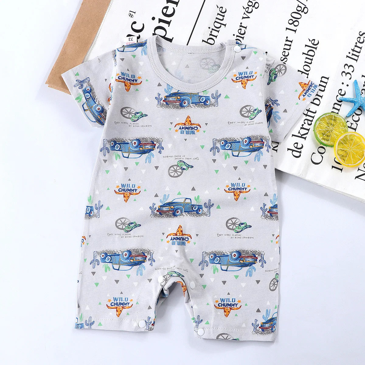 Summer Baby Jumpsuit Short Sleeved Newborn Boys Girls Romper Baby Jumpsuit Kid Clothes Children's Clothing