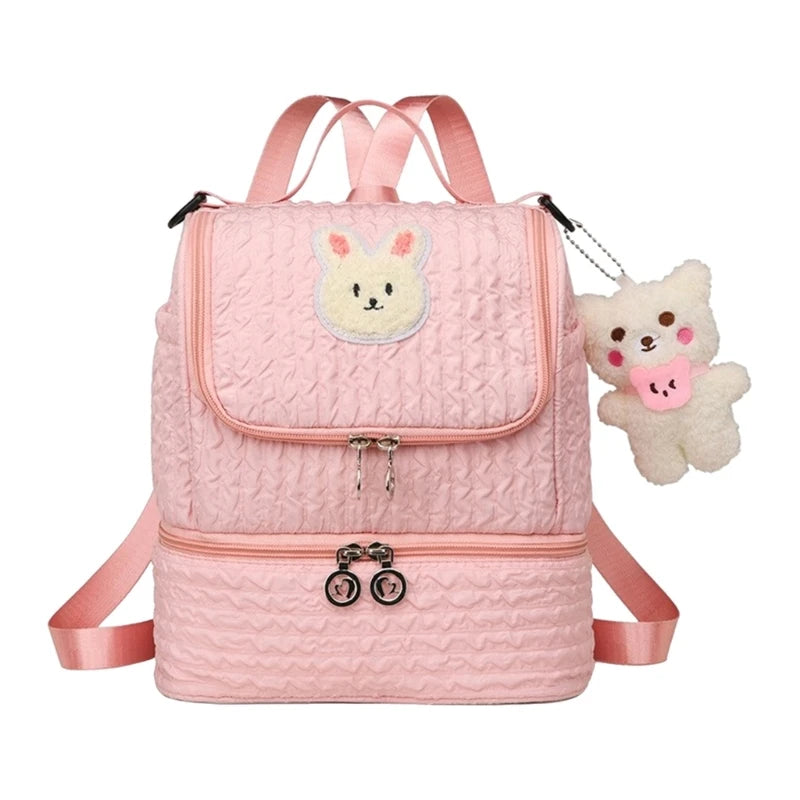 multifunction baby care Backpack Practical & Trendy Diaper Bag Backpack Easy to Carrying Suitable for Travel & Daily QX2D