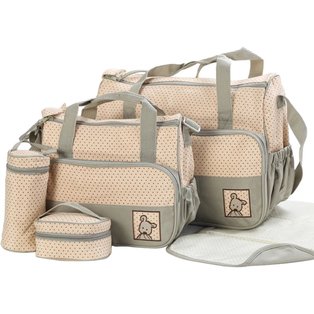 Practical Diaper Bag Large Capacity For All Essentials Safety Polyester Baby Diaper Bag Diaper Bags