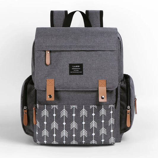 Authentic LAND Mommy Diaper Bags Backpacks Mother Large Capacity Travel Nappy with anti-loss zipper Baby Nursing Bags NEW