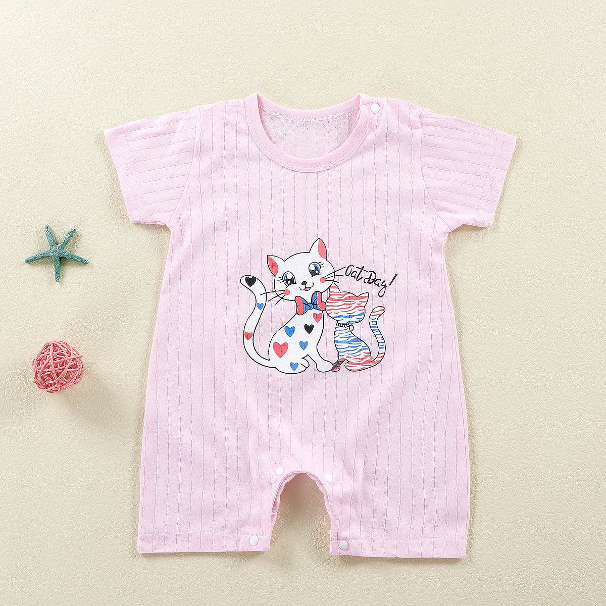 Summer Baby Jumpsuit Short Sleeved Newborn Boys Girls Romper Baby Jumpsuit Kid Clothes Children's Clothing
